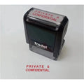 Trodat Printy 4911 Stamp " Private & Confidential" Red ColorWaves