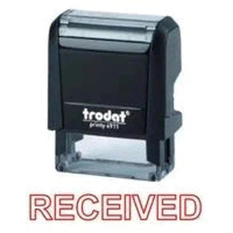 Trodat Printy 4911 Stamp "Received" - Red ColorWaves
