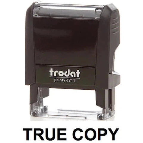 Trodat Printy 4911 Stamp "True Copy" - Black ColorWaves