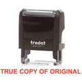Trodat Printy 4911 Stamp "True Copy Of Original" - Red ColorWaves