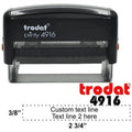 Trodat Printy 4916 Customized Stamp ColorWaves
