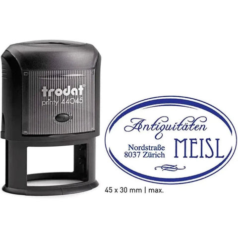 Trodat Printy Customized Stamp 45X30Mm (44045) ColorWaves