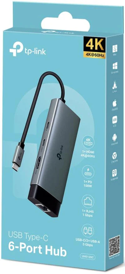 TP-Link UH6120C USB Type-C 6-Port Hub TP-Link