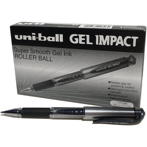 Uni Ball Gel Impact Um 153S Rollerball Pen 12Pcs/Box ColorWaves