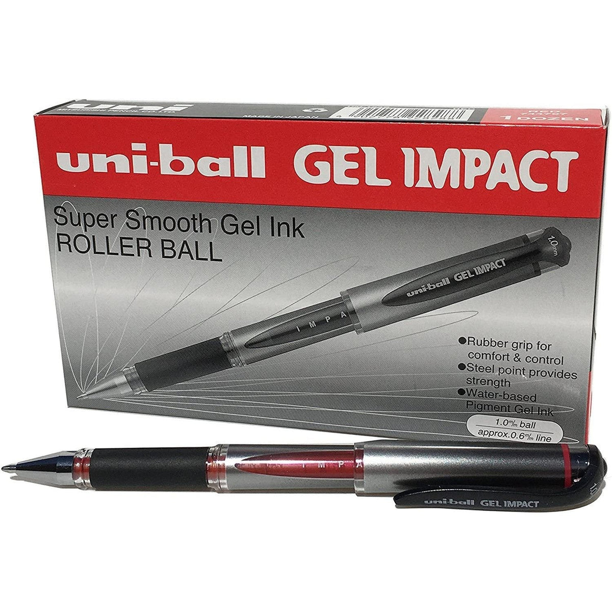 Uni Ball Gel Impact Um 153S Rollerball Pen 12Pcs/Box ColorWaves