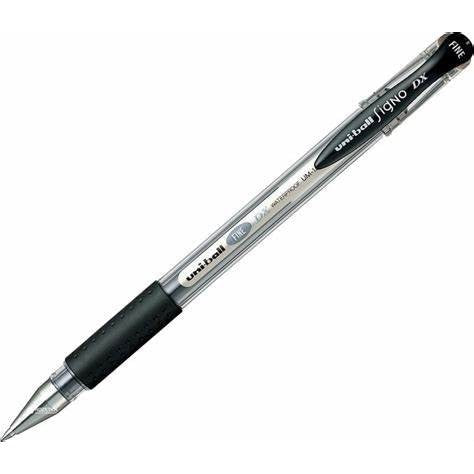 Uni-Ball Signo DX Fine Black Pen 0.7 mm (UM-151.( 07). Z.Black) Pack of 12 ColorWaves