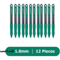 Uni Laknock Retractable Ball Point Pen 1.0Mm Sn-100(10) X 12 Pens ColorWaves