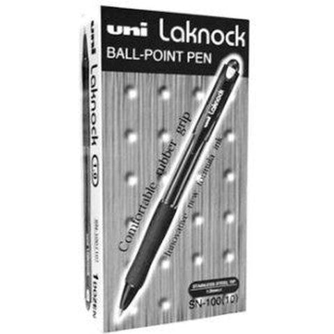 Uniball Laknock Ball Pen 0.7 Blue/Black Pack Of 12 Pcs ColorWaves