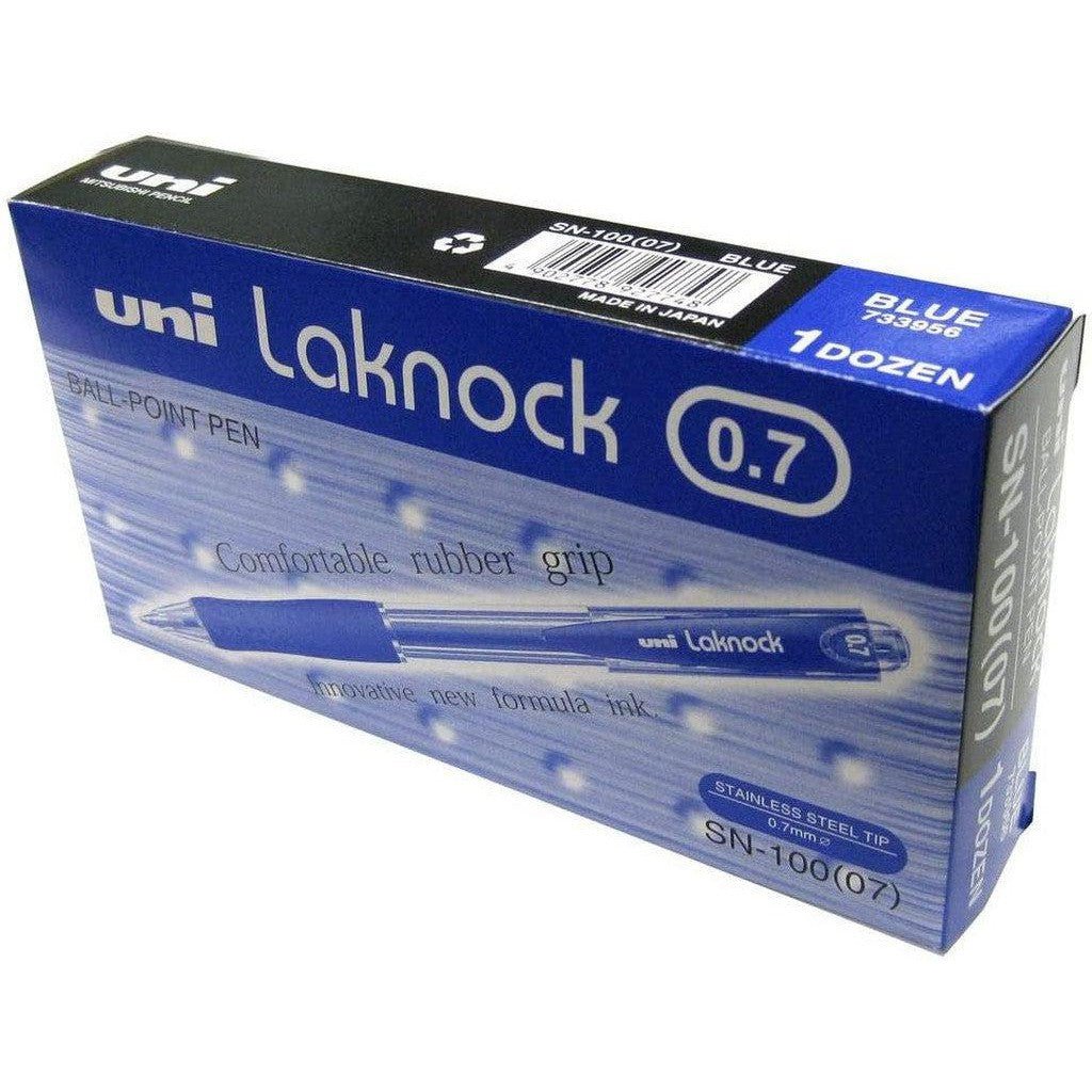 Uniball Laknock Ball Pen 0.7 Blue/Black Pack Of 12 Pcs ColorWaves