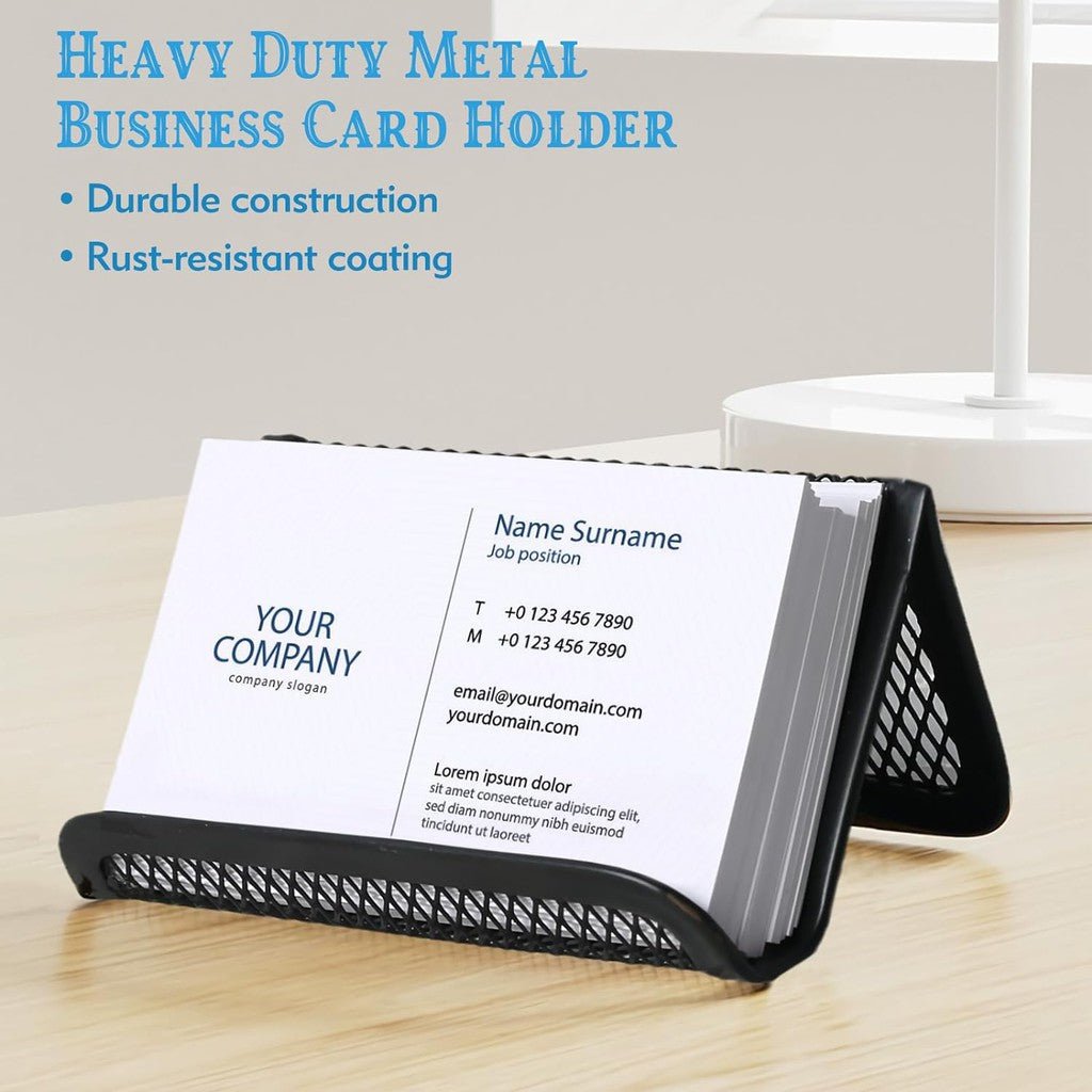 Universal Mesh Business Card Holder Black ColorWaves
