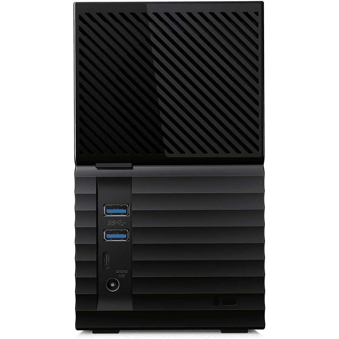 WD 28TB My Book Duo External Hard Drive - 28TB / 2-Bays / USB 3.2 Gen 1 / Black ColorWaves