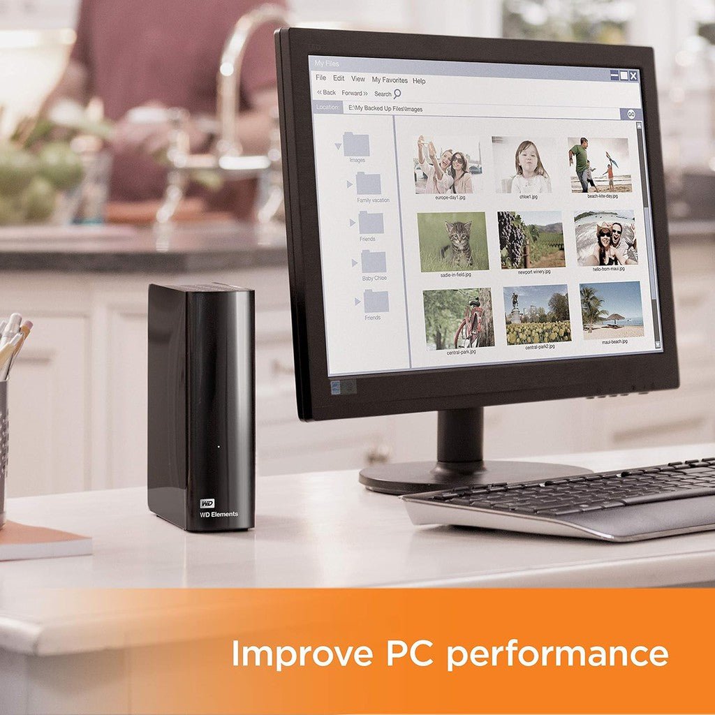 WD Elements 10TB USB 3.0 Desktop Hard Drive ColorWaves