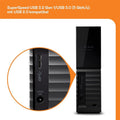 WD My Book 12TB USB 3.0 Desktop Hard Drive WDBBGB0120HBK-EESN ColorWaves