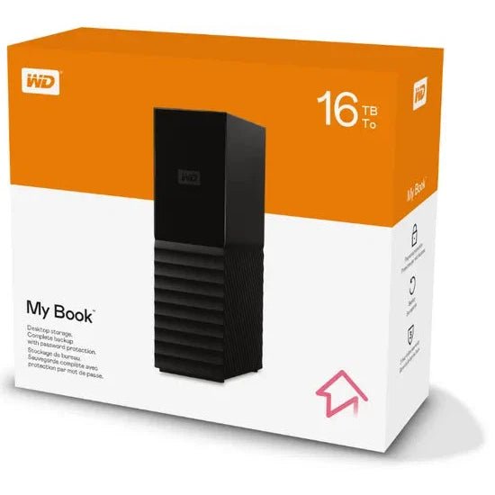 WD My Book 16TB USB 3.0 Desktop Hard Drive WDBBGB0160HBK-EESN ColorWaves