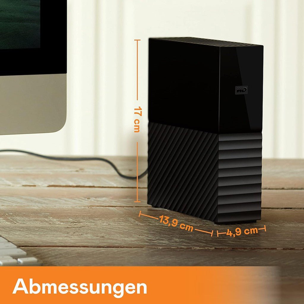 WD My Book 18TB USB 3.0 Desktop Hard Drive WDBBGB0180HBK-EESN ColorWaves