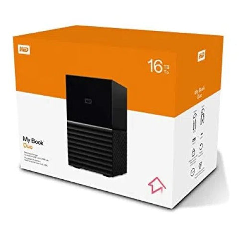 WD My Book Duo 16TB USB 3.0 Desktop Hard Drive ColorWaves