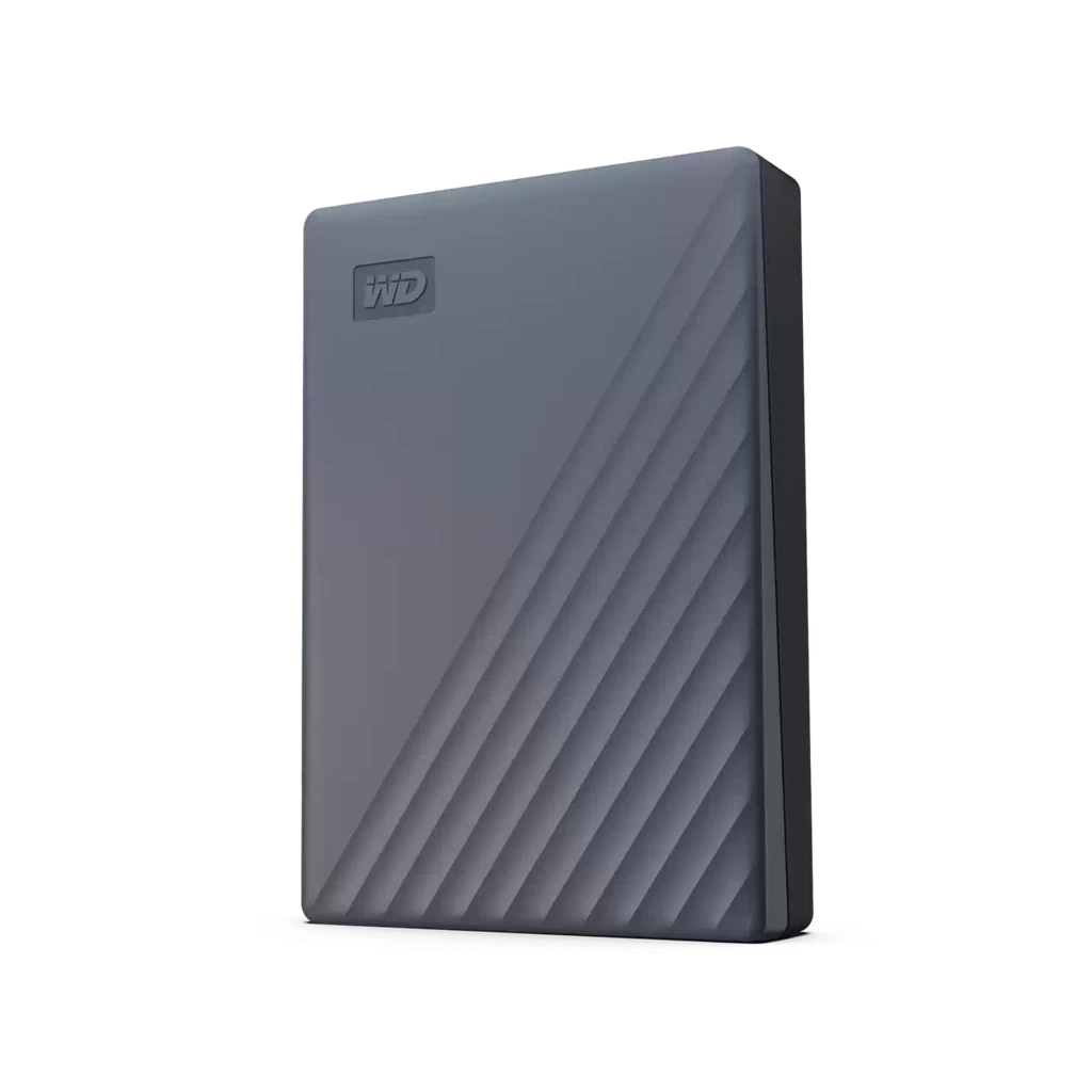 WD My Passport 2TB Portable Hard Drive USB 3.2 Gray USB-C WDBWML0020BGY-WESN ColorWaves