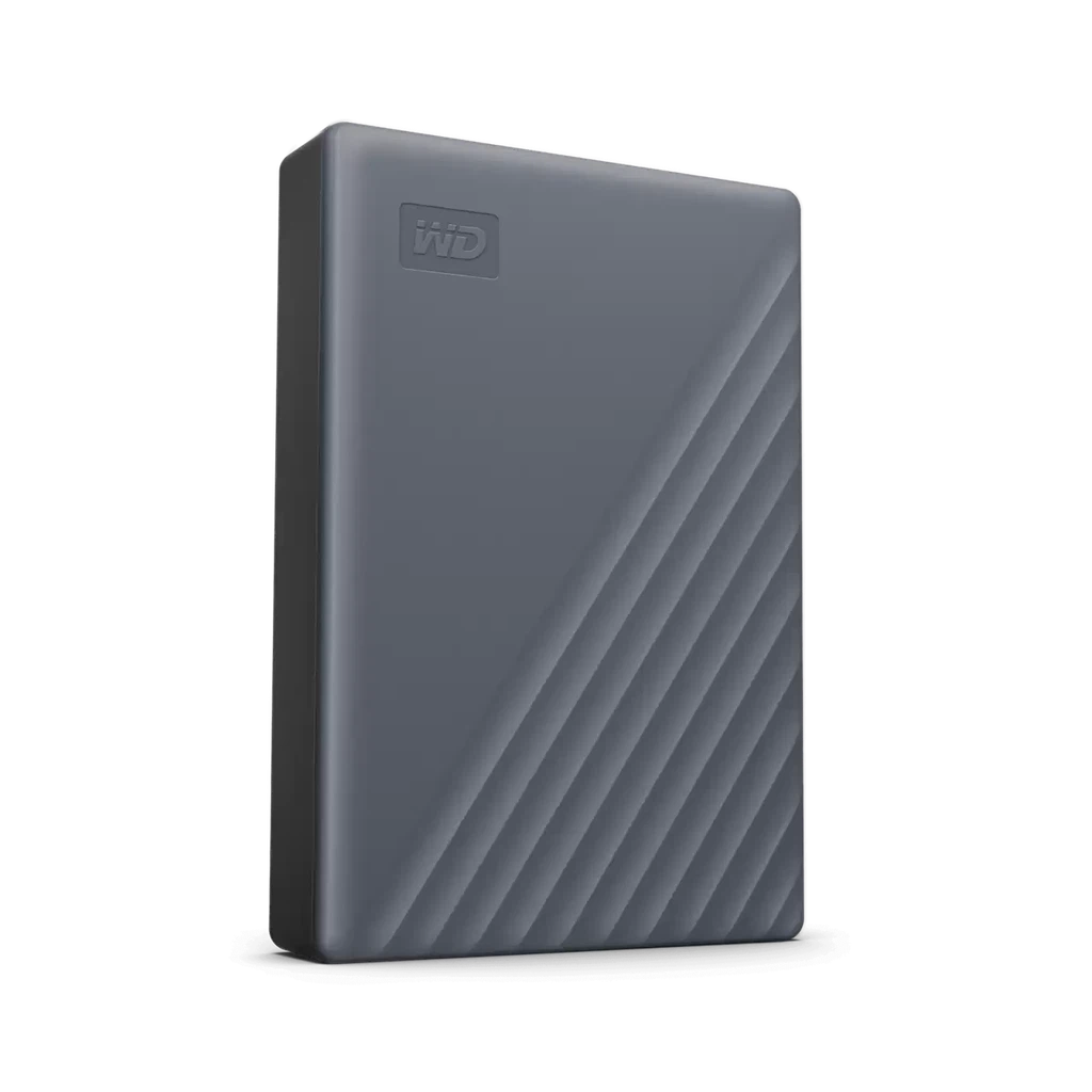 WD My Passport 2TB Portable Hard Drive USB 3.2 Gray USB-C WDBWML0020BGY-WESN ColorWaves