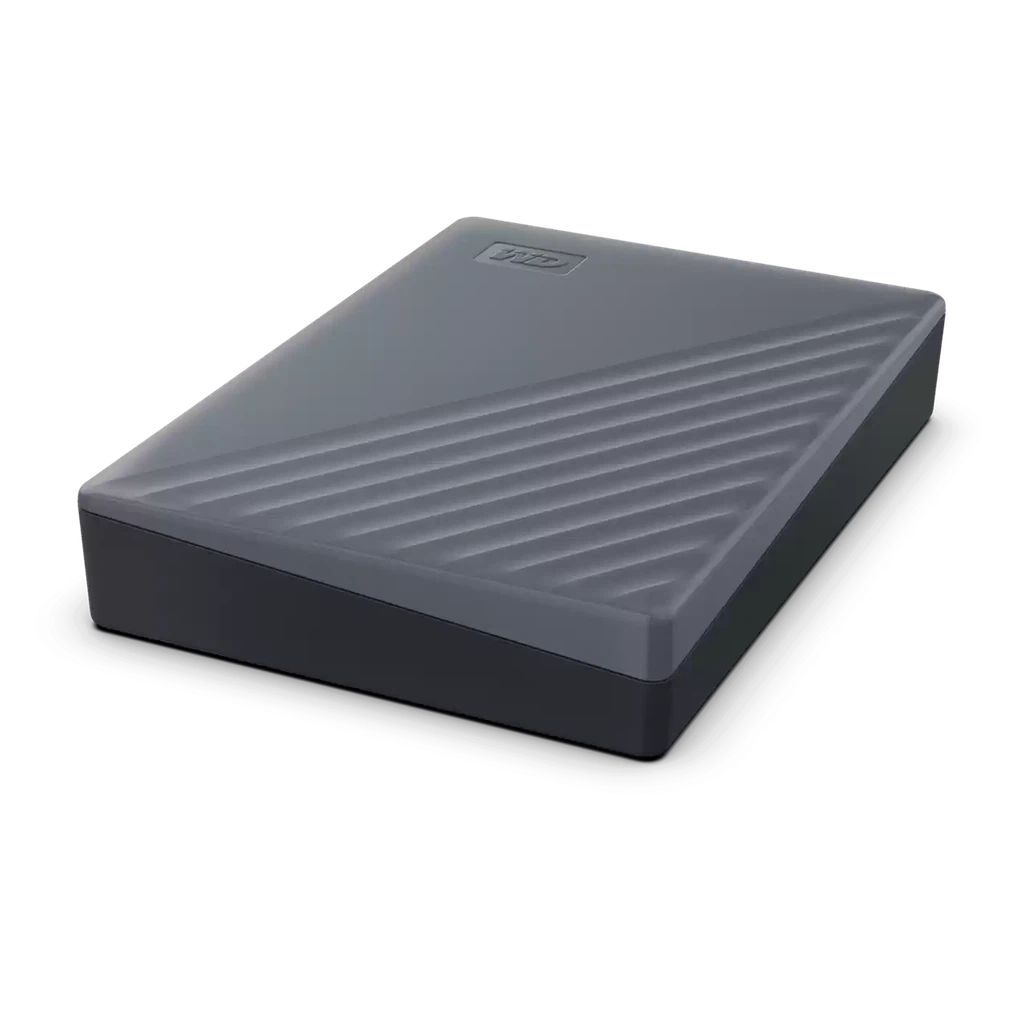 WD My Passport 2TB Portable Hard Drive USB 3.2 Gray USB-C WDBWML0020BGY-WESN ColorWaves