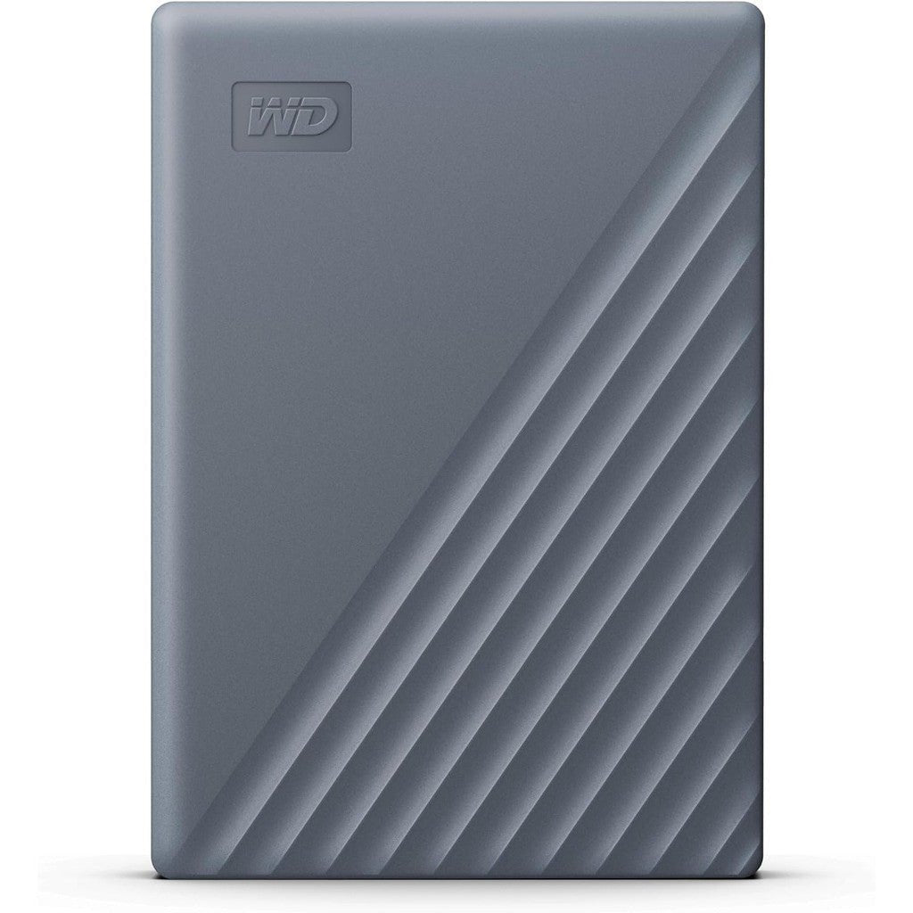 WD My Passport 2TB Portable Hard Drive USB 3.2 Gray USB-C WDBWML0020BGY-WESN ColorWaves