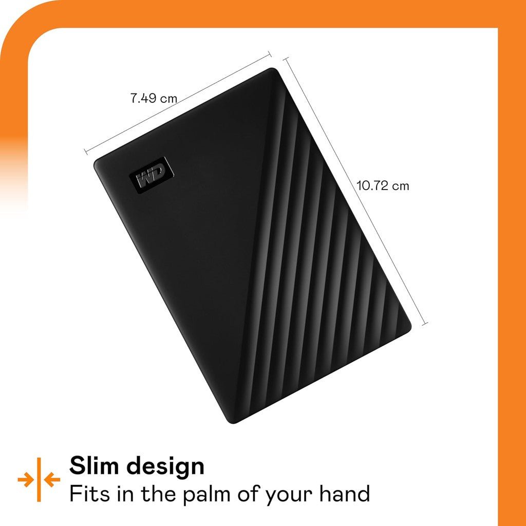 WD My Passport 6TB Portable Hard Drive USB 3.0 WDBR9S0060BBK-WESN Black ColorWaves