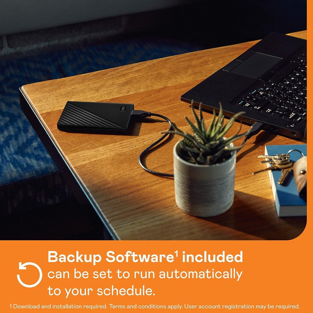 WD My Passport 6TB Portable Hard Drive USB 3.0 WDBR9S0060BBK-WESN Black ColorWaves