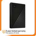 WD My Passport 6TB Portable Hard Drive USB 3.0 WDBR9S0060BBK-WESN Black ColorWaves
