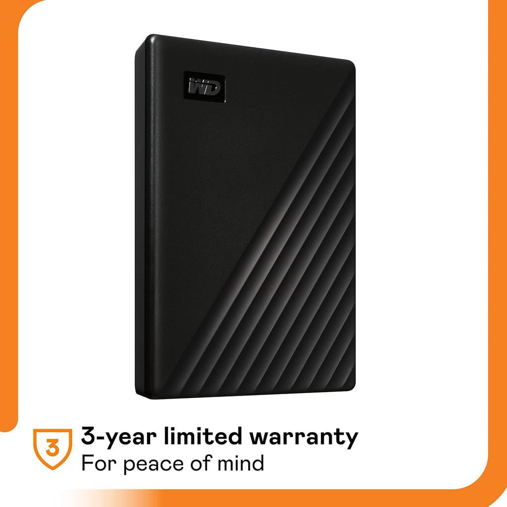 WD My Passport 6TB Portable Hard Drive USB 3.0 WDBR9S0060BBK-WESN Black ColorWaves