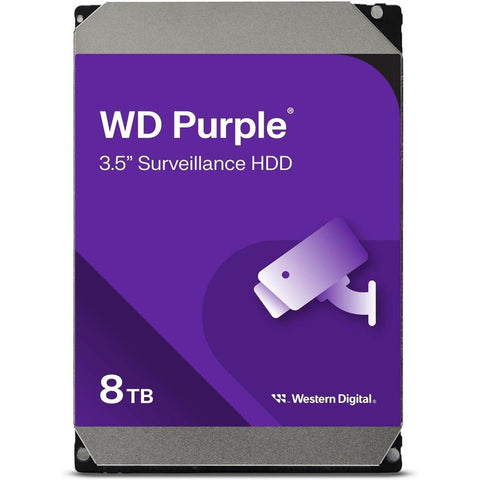 WD Purple 8TB Surveillance Hard Disk Drive - 7200 RPM Class SATA 6Gb/s 256MB Cache 3.5 Inch WD85PURZ ColorWaves