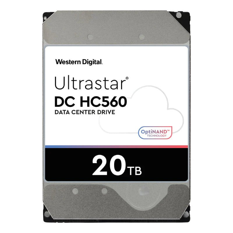 WD Ultrastar DC HC560 Hard Drive - 20TB / 3.5-inch / SATA-III / 7200 RPM / 512MB ColorWaves