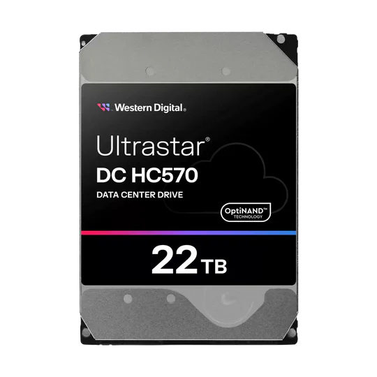 WD Ultrastar DC HC570 22TB 7200 RPM SATA 6Gb/s 512MB Cache 3.5-Inch Enterprise Hard Drive ColorWaves