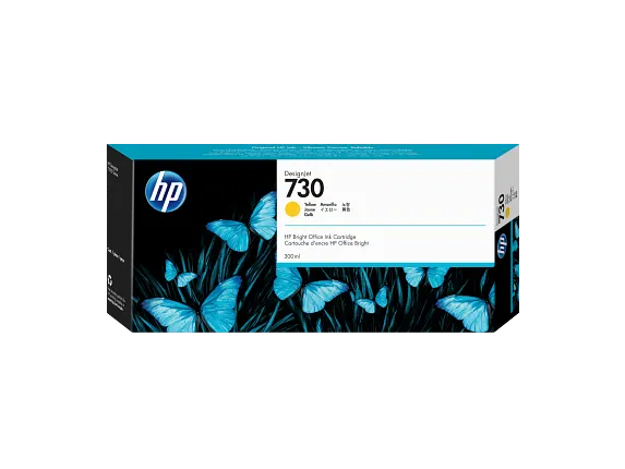 HP 730 300-ml Yellow DesignJet Ink Cartridge (P2V70A) colorwaveskw