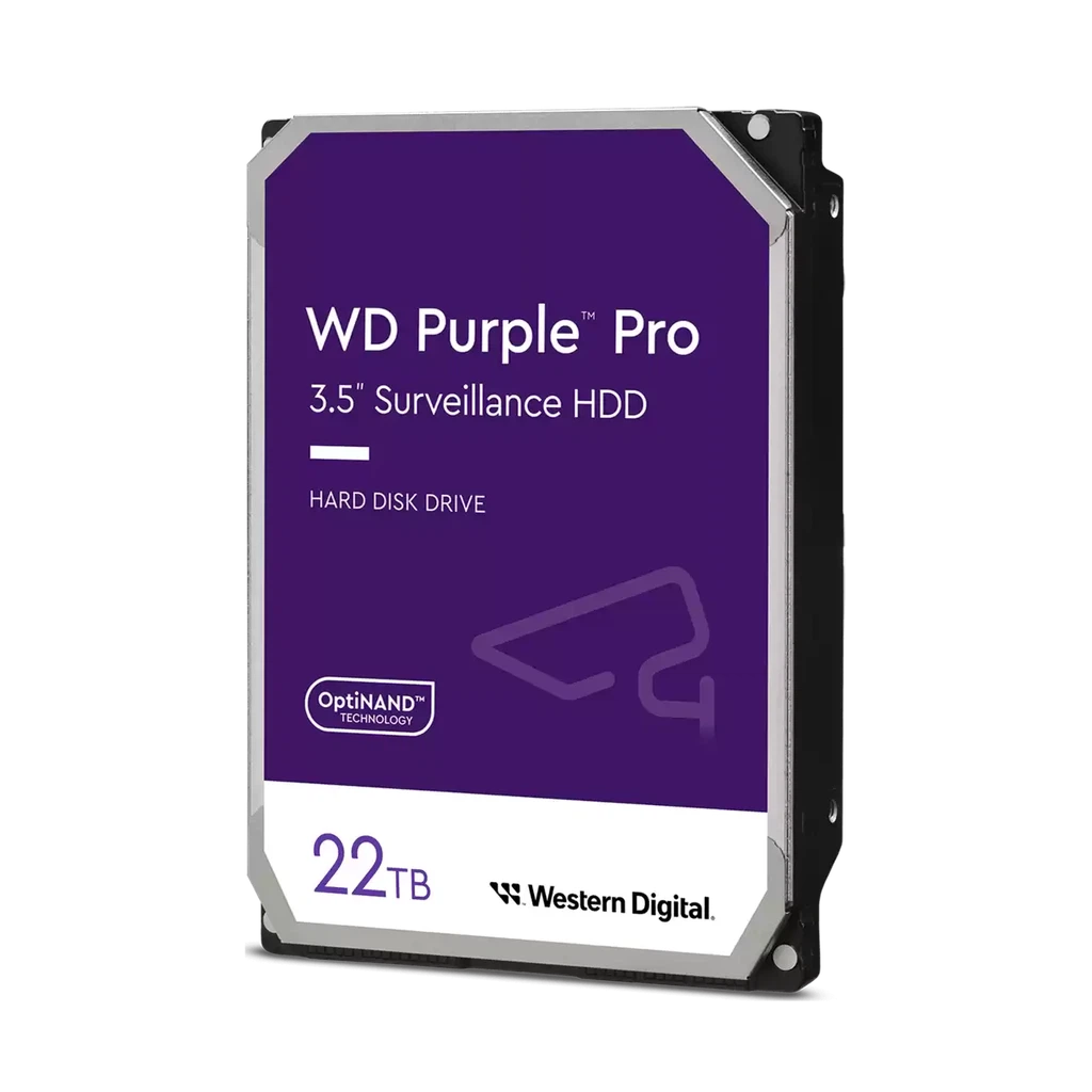 Western Digital 22TB WD Purple Pro Surveillance Internal Hard Drive HDD - (WD221PURP) Western Digital