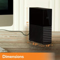 WD My Book 4TB USB 3.0 Desktop Hard Drive WDBBGB0040HBK-BESN ColorWaves