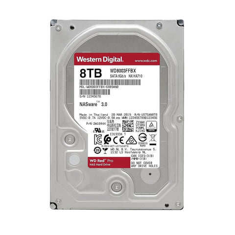 Western Digital 8TB WD Red Pro NAS Internal Hard Drive HDD 7200 RPM (WD8003FFBX) Western Digital