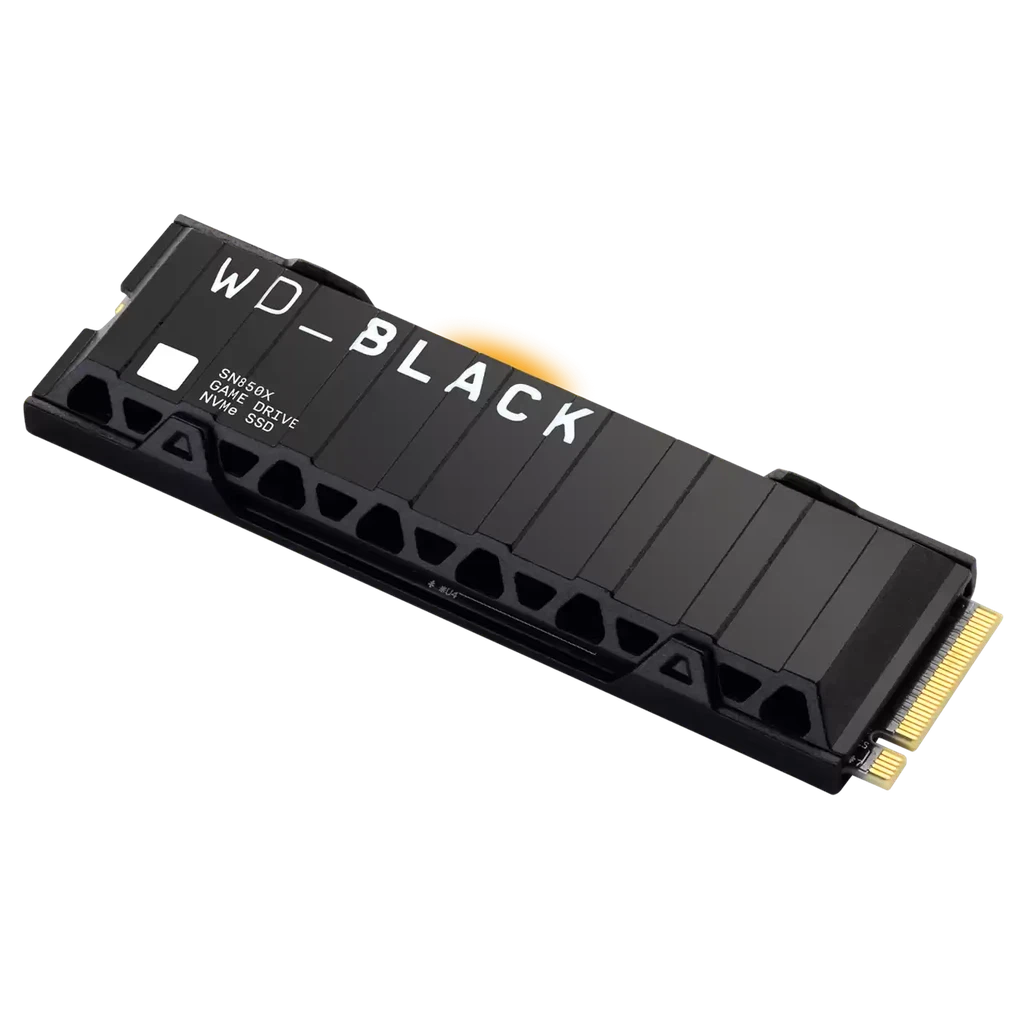 Western Digital Black SN850X 1TB NVMe M.2 Internal Solid State Drive - With Heatsink (WDS100T2XHE) Western Digital