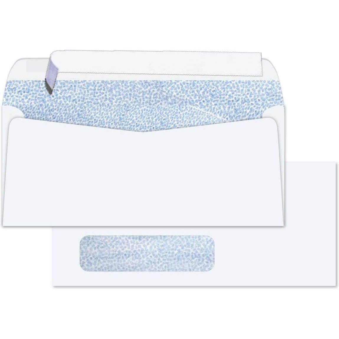 White Window Envelope 115X225Mm Peel & Seal 500Pcs Per Box ColorWaves