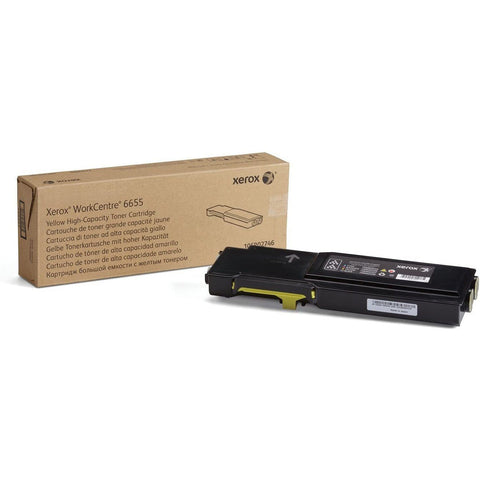 Xerox Workcentre 6655 Yellow High Capacity Toner Cartridge 106R02746 Xerox