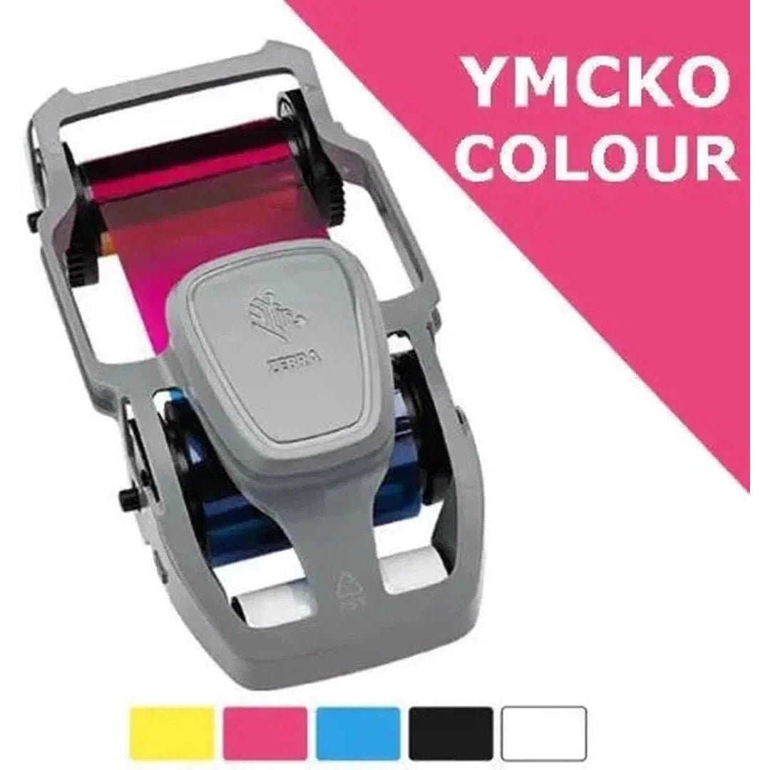 Zebra YMCKO Color Printer Ribbon for ZC300 – 200 Images / Ribbon – (800300-350) ColorWaves