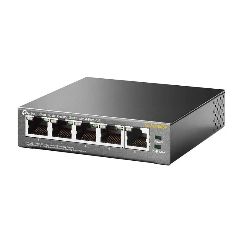 Tp-Link Tl-Sg1005P 5-Port Gigabit Desktop Switch With 4-Port Poe TP-Link