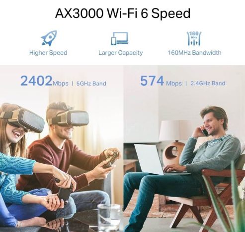 TP-Link RE715X AX3000 Mesh WiFi 6 Extender TP-Link