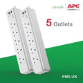Apc Essential Surge Arrest 5 Outlets 230V Uk (Pm5-Uk) ColorWaves