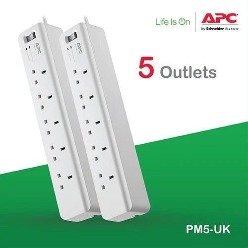 Apc Essential Surge Arrest 5 Outlets 230V Uk (Pm5-Uk) ColorWaves