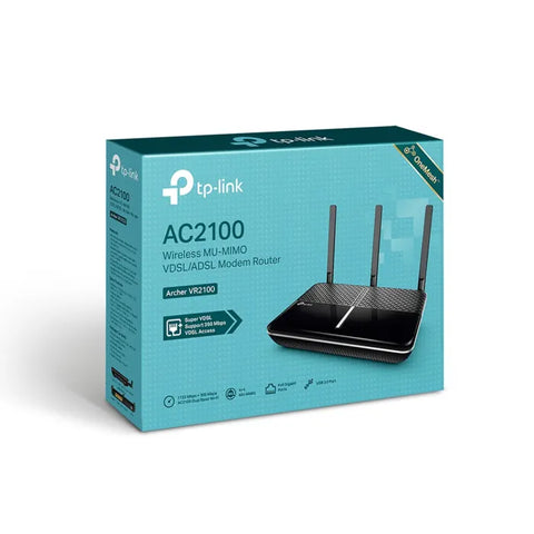 TP-Link Archer VR2100 AC2100 Wireless MU-MIMO VDSL/ADSL Modem Router TP-Link