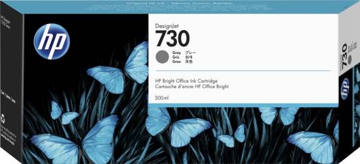 HP 730 300-ml Gray DesignJet Ink Cartridge (P2V72A) HP