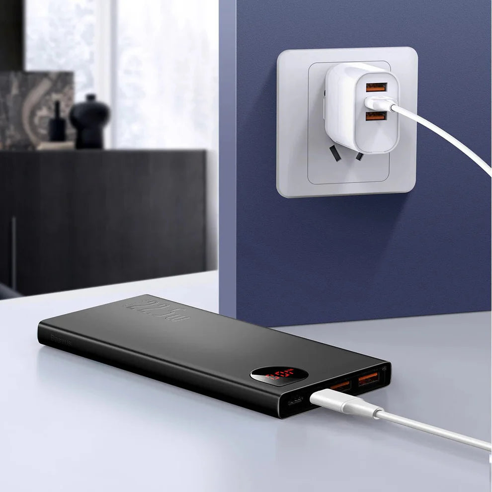 Baseus Adaman Metal Digital Display Quick Charge Power Bank 10000mAh 22.5W Black Baseus