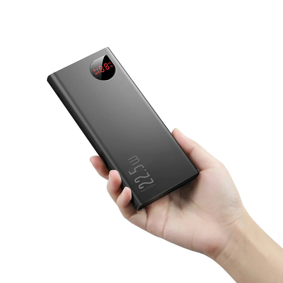 Baseus Adaman Metal Digital Display Quick Charge Power Bank 10000mAh 22.5W Black Baseus