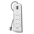 Belkin Surge Protector 6 Outlet 2 Usb 2.4A ColorWaves