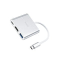 Hoco HB14 Easy-Use Type-C Adapter - Type-C To USB 3.0 + Hdmi + PD - White Hoco