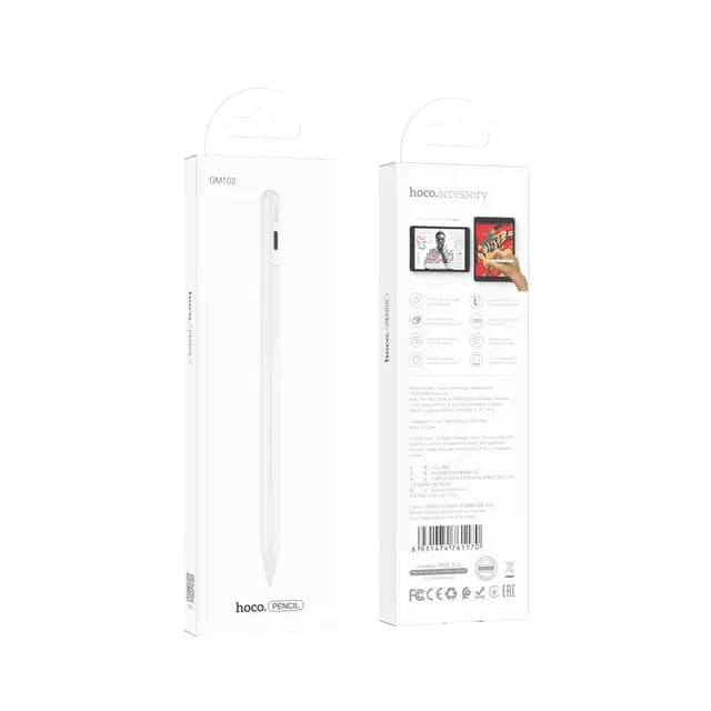 Hoco Smooth Series Active Anti-Mistake Touch Capacitive Pencil GM102 - White Hoco